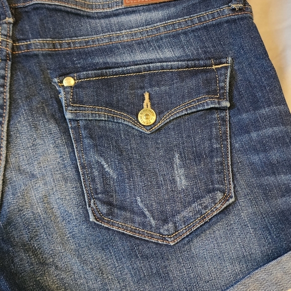 EUC H&M & Denim Jeans Shorts Folded Hem Size 8 - Picture 8 of 9